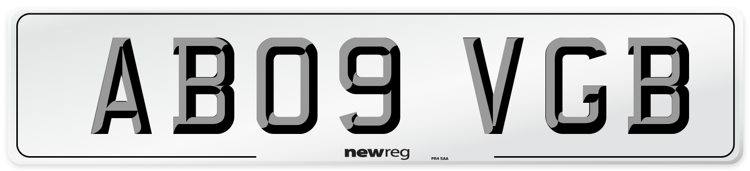 AB09 VGB Number Plate from New Reg
